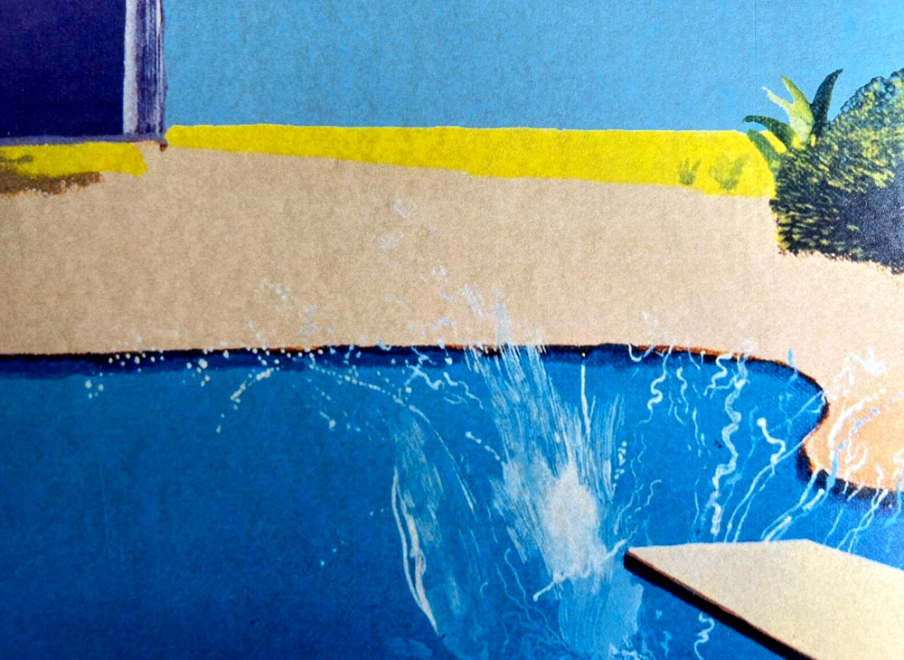 David Hockney Lithograph Handmade COA Original Signed Op Numbered In Pencil