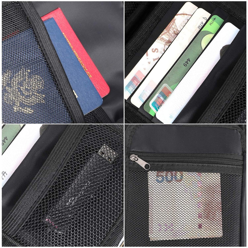 ENGPOW Small Fireproof Storage Organizer Case with Lock(9”x Small, Black