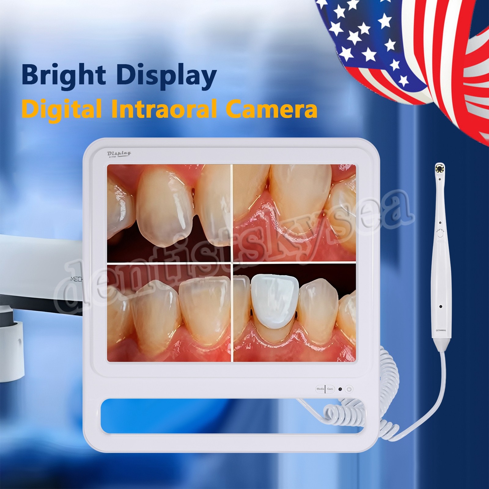 17 Inch Dental Intra Oral Intraoral Camera WIFI High Definition Digital Monitor