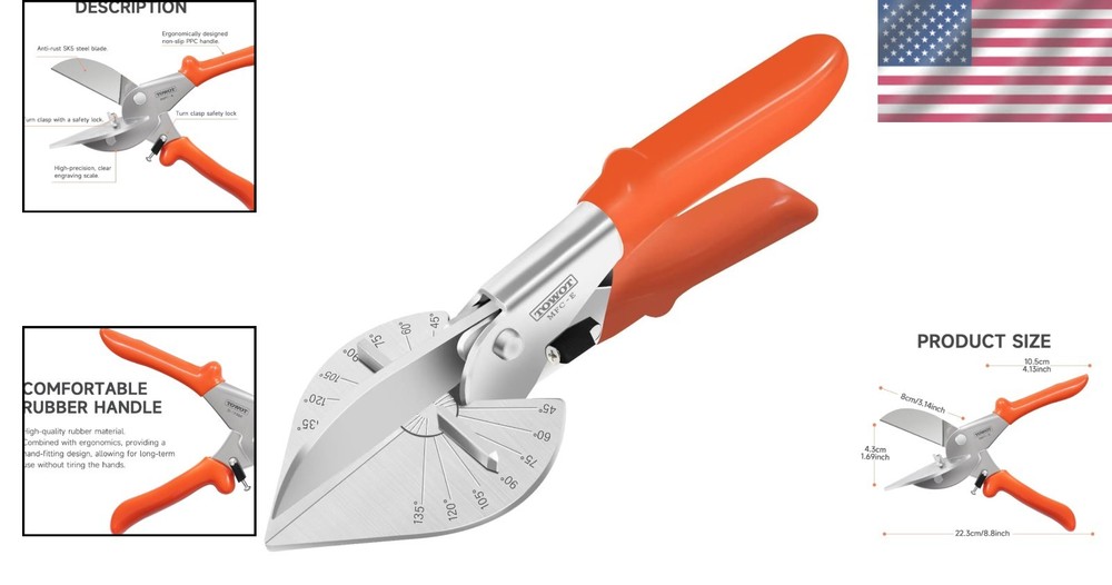 SharpMulti-Angle Miter Shear Cutter: Precision, Safety & Versatility