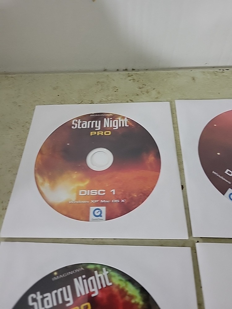 Imaginova Starry Night Pro 3 Discs Plus DVD Version 5.0 Software Windows Mac