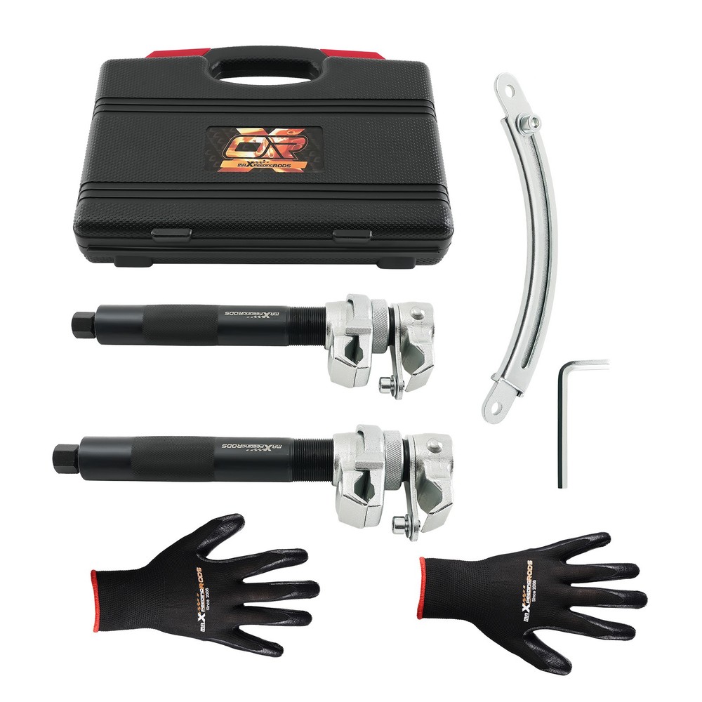 Coil Spring Compression Tool Set 2646lbs Capacity 220-310mm Adjustable 3PCS