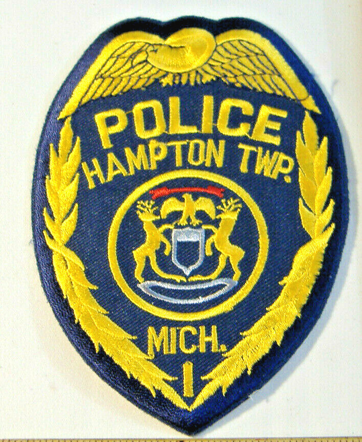 HAMPTON TWP. POLICE~ MICHIGAN FABRIC PATCH
