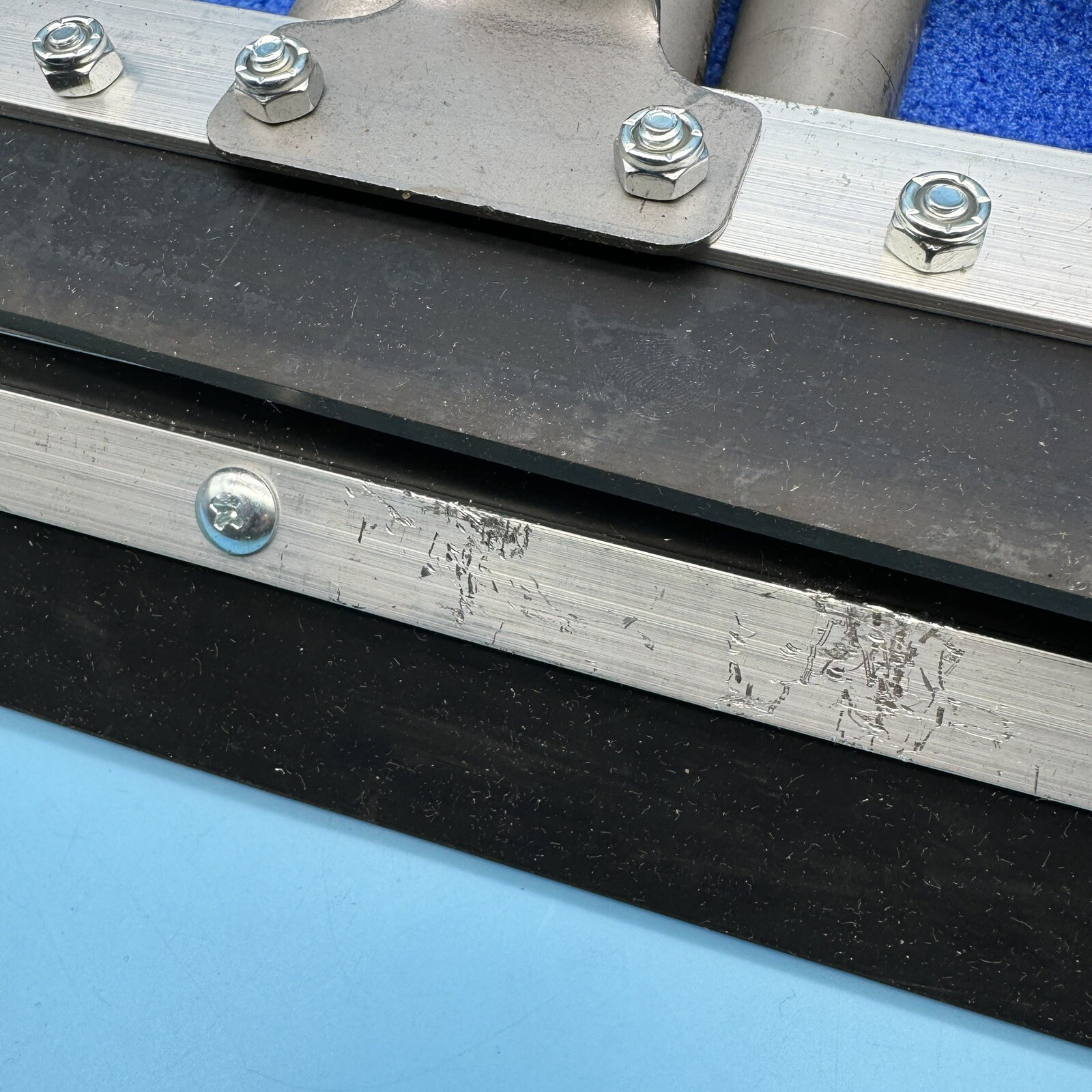 6x Weiler 45507 24" Rubber Fill Floor Squeegee - Straight