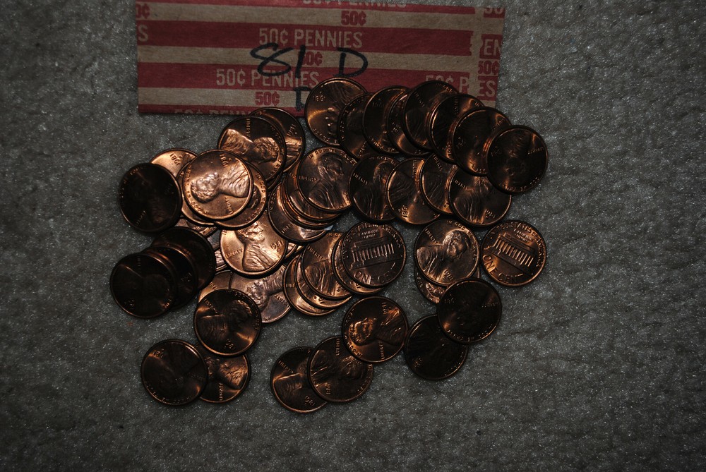 1981 D Uncirculated Lincoln Memorial Cent Roll
