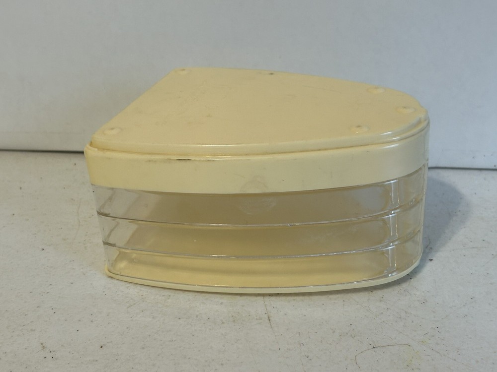 MCM Stacking Storage Tray/Case/Tower See Through Divided Sections Sewing  e8