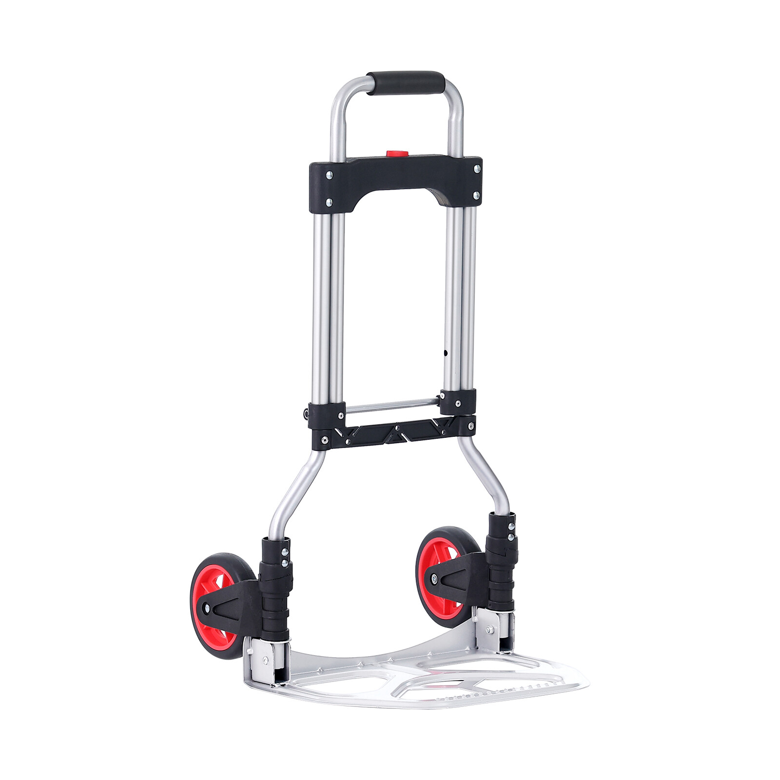 VEVOR Folding Hand Truck Aluminum Luggage Trolley Cart Dolly 176 lbs Bungee Cord