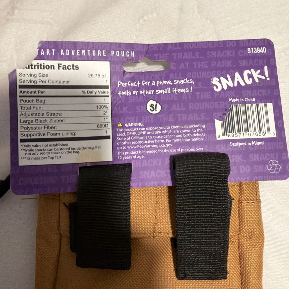Bag Snack Pouch Top Tart Brown