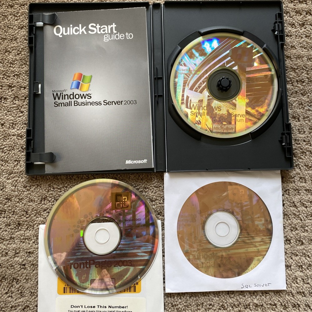 Microsoft Windows Small Business Server 2003 Premium Edition With Prod Keys