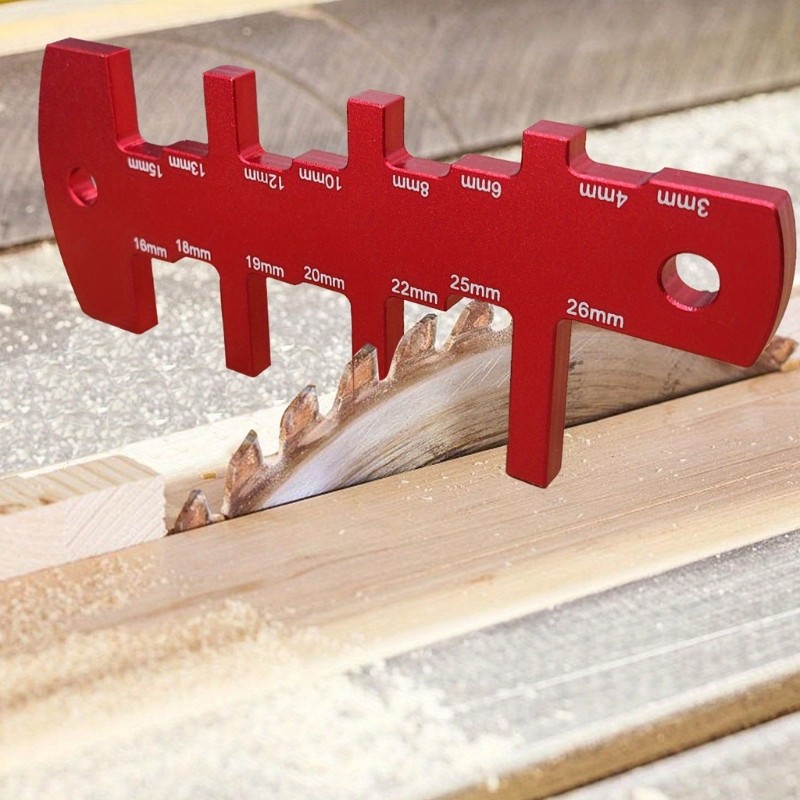 Strong Aluminum Routers Depth Measuring Tool with Clear Scale for DIY Projects