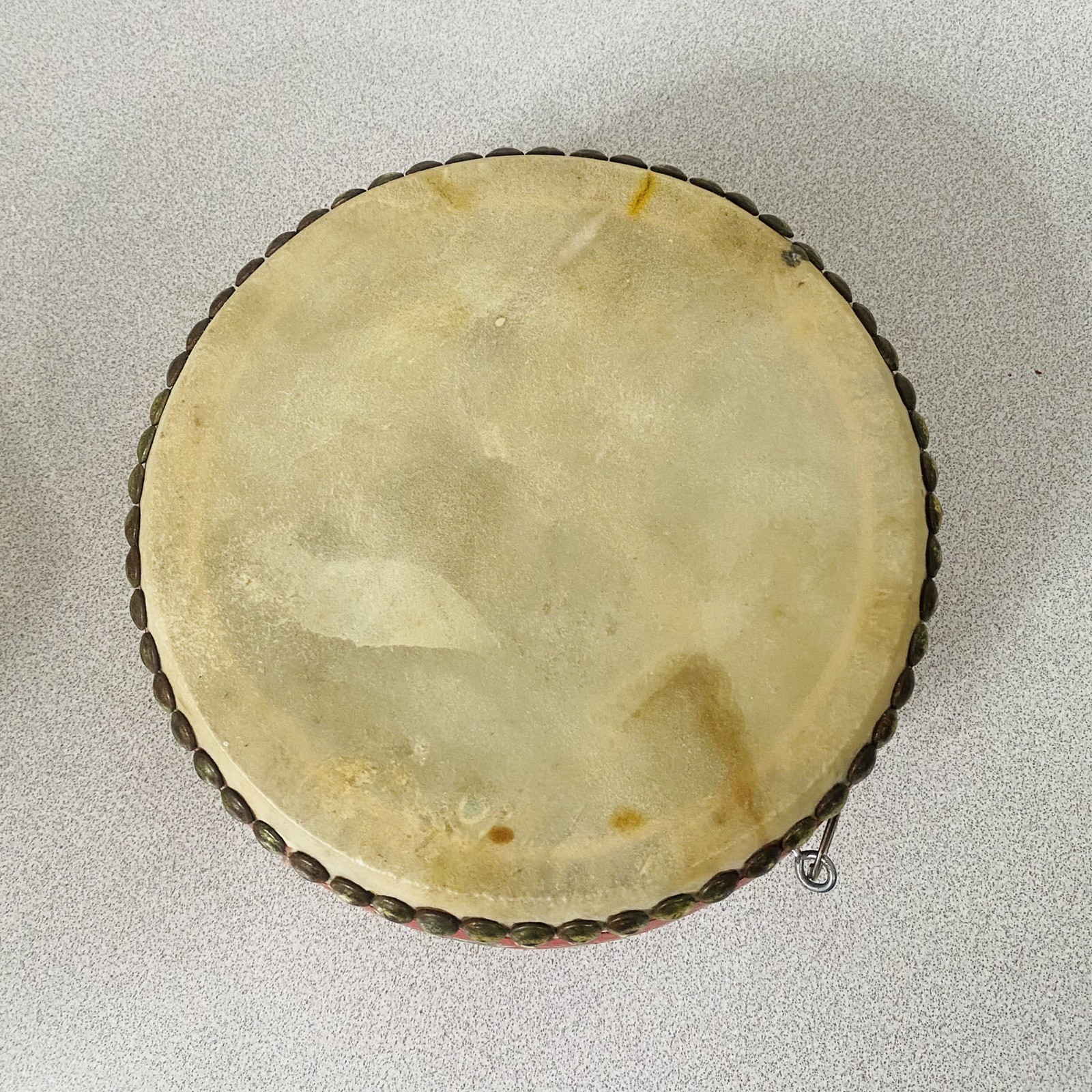 Chinese Red Dragon Dance Drum Double Sided Traditional Festival Parade Tanggu