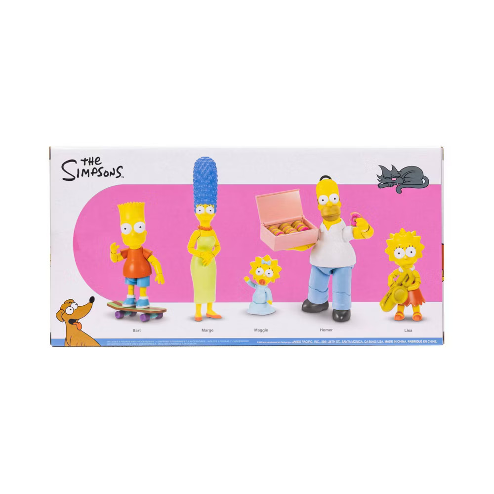 The Simpson's 5" Figures Family 4 Pack Action Figure