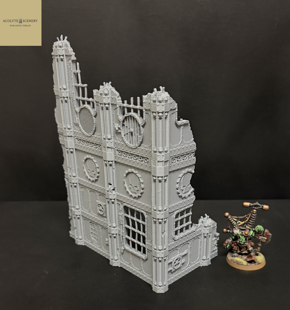Grimdark Terrain 2 Ruin Bundle Easy-Build compatible with Warhammer 40k