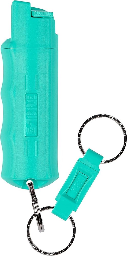 Sabre KeyRing Pepper Spray Mint Keyring Powerful Stream Reduces Wind Blowback