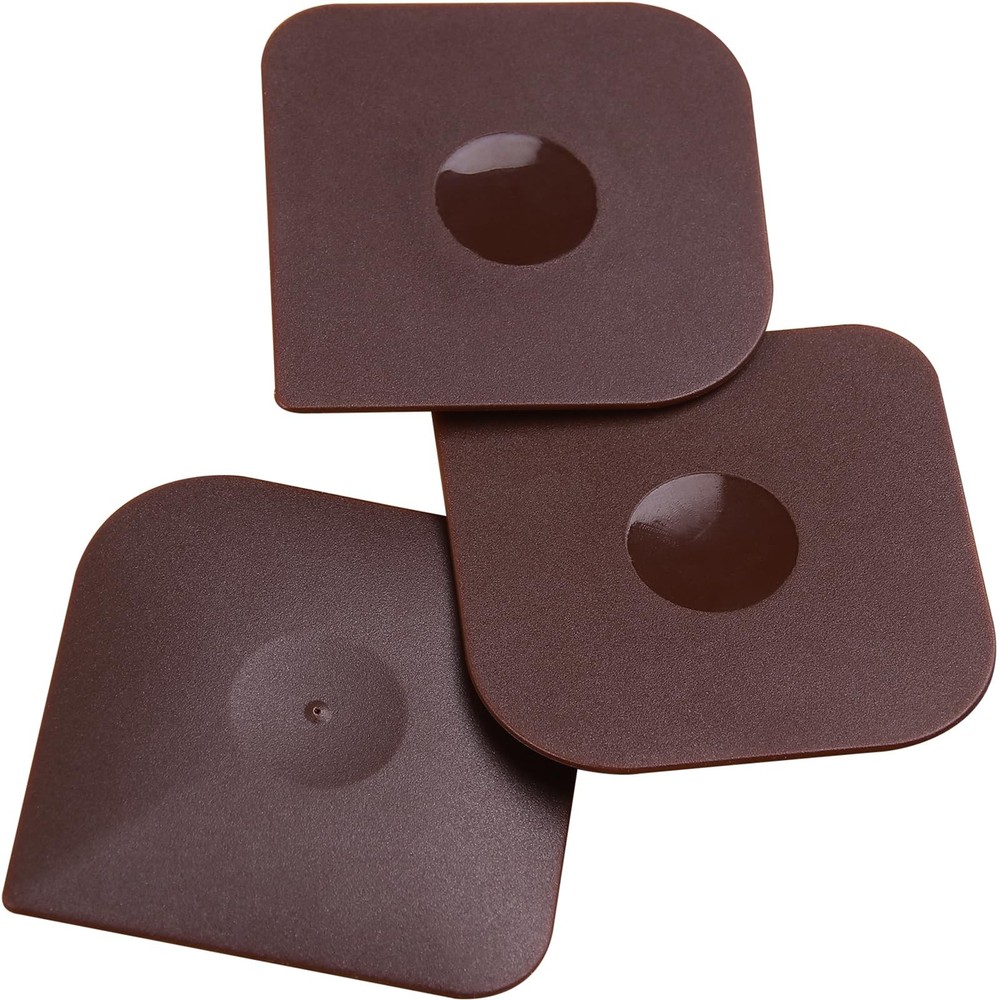 Plastic Pan Scraper Set Non Scratch Kitchen Tool Cast Iron Cleaner Brown