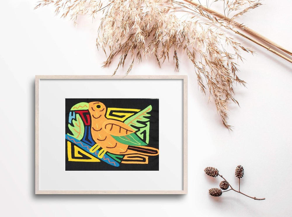 Multicolor Orange And Green Bird Molita