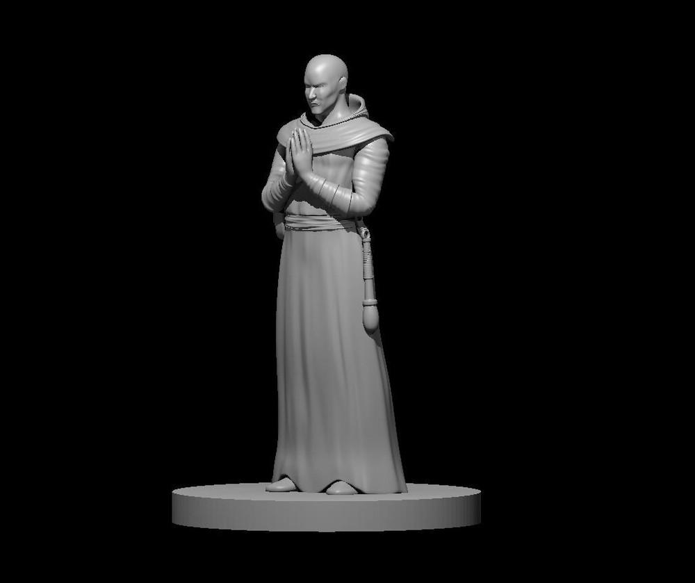 Acolyte Male Commoner NPC 28mm Scale DND D&D Tabletop Mini