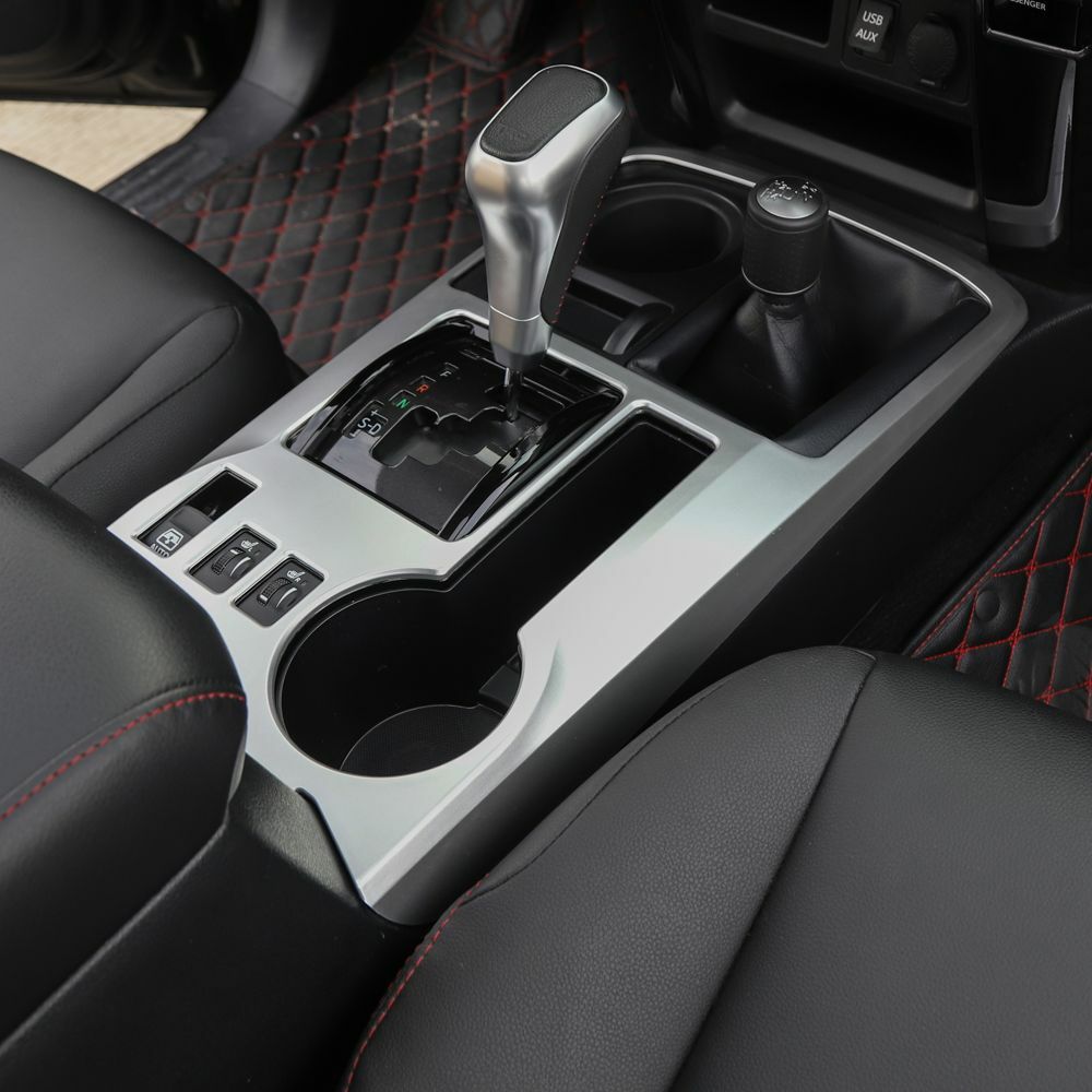 Center Console Gear Shift Box Panel Cover Trim For 4Runner 2010+ Sliver