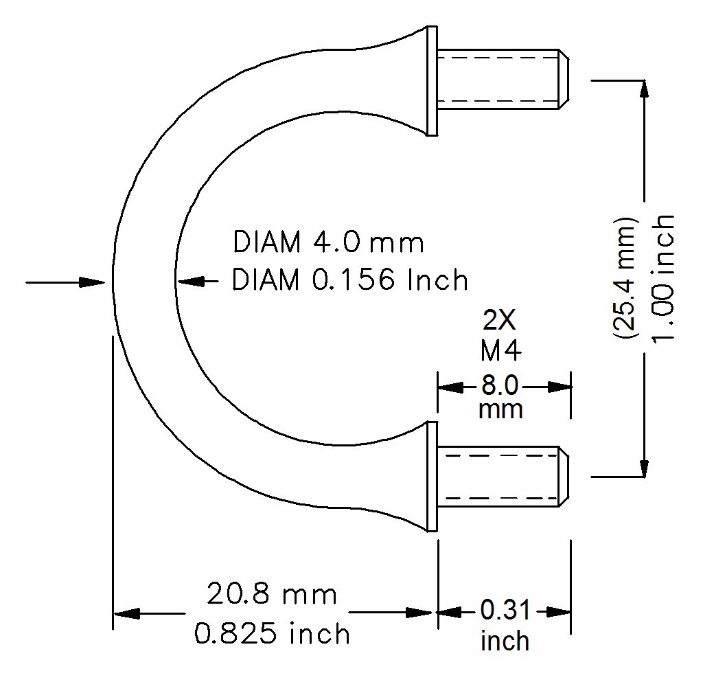 Classic U-shaped Toggle Switch Guards (Black Anodized Aluminum)