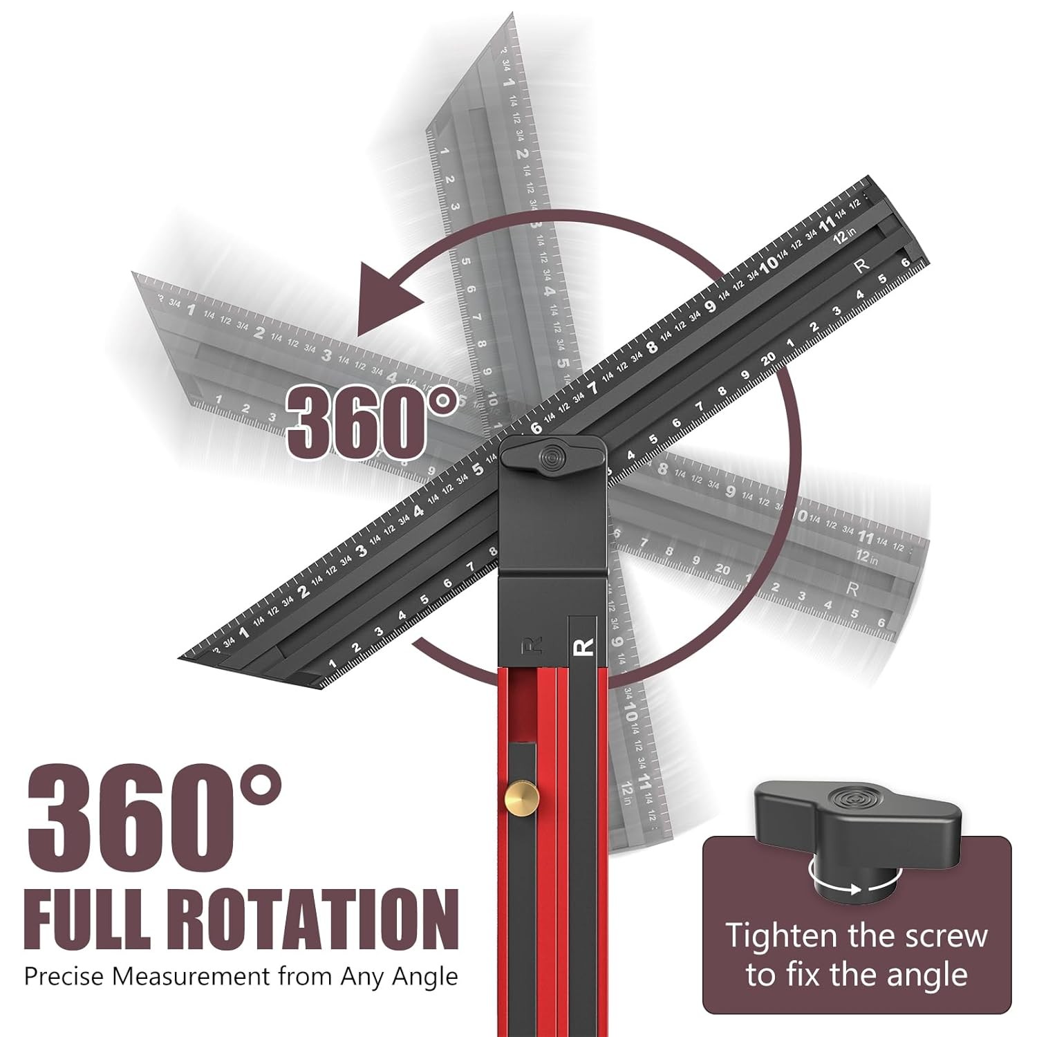 Stair Tread Template Tool Aluminum Alloy Stair Measuring Tool 23"-65" Length
