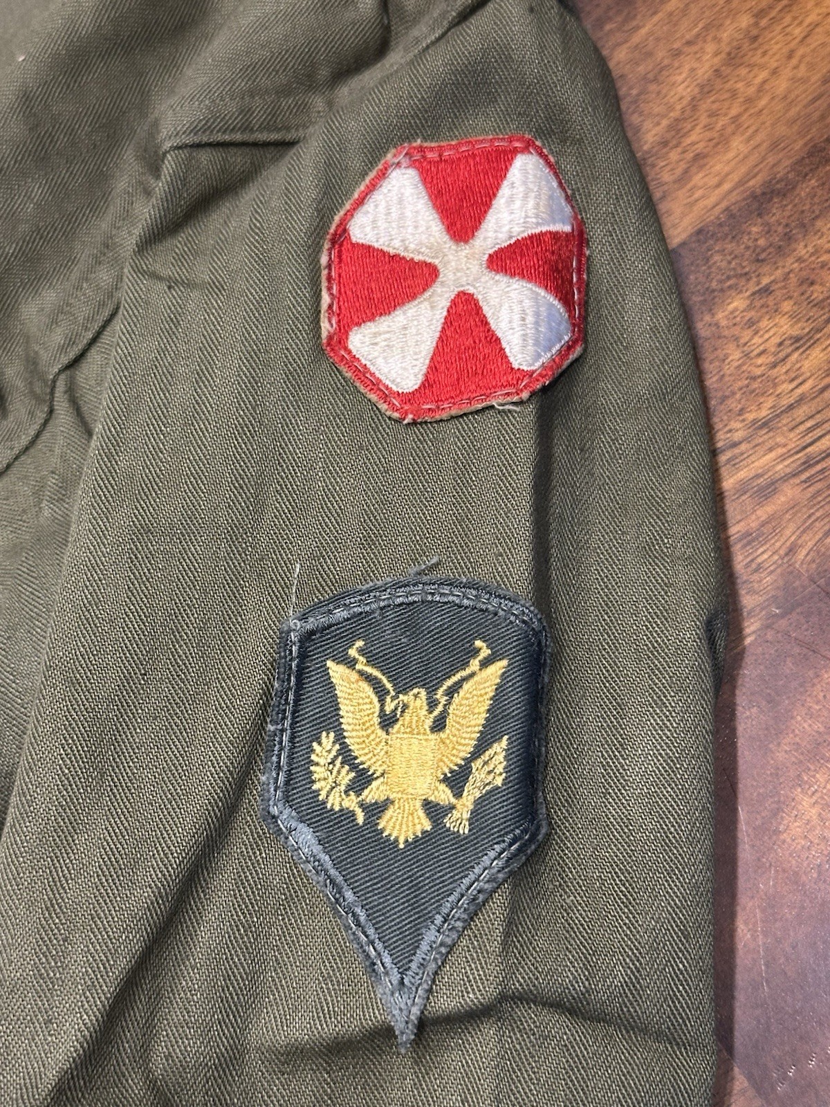 Korean War Era Fatigues HBT Herringbone Twill Shirt + Trousers & Belt