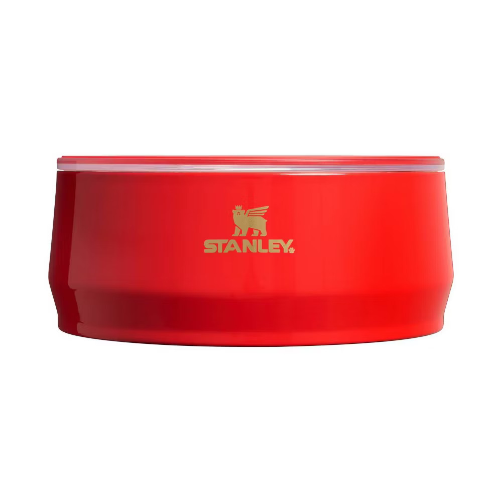 Stanley 24 oz Stainless Steel Pet Bowl Candy Cane Red