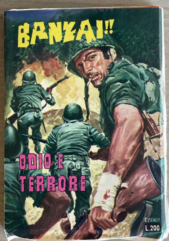 BANZAI HATE AND TERROR EDITIONS ROMAN MESSAGING 1972 COMIC WAR UNPUBLISHED