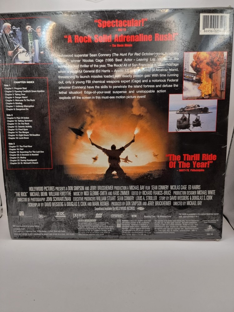 The Rock Widescreen PAL Laser Disk