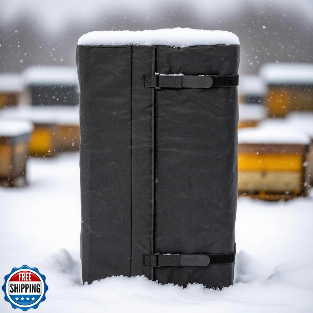 8 and 10 Frame Winter Bee Hive Wrap, 2 Deep Boxes and 2 Medium Box Adjustable