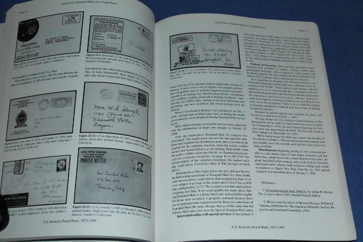 US Domestic Postal Rates 1872 1999 Beeher Wawrukiewiez BlueLakeStamps Useful!