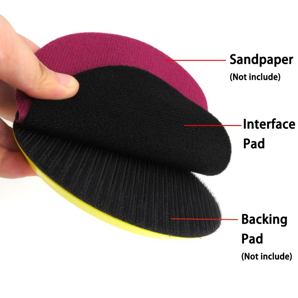 125mm Interface Pad Accessories Flocking Protection Backing Pad Replacement