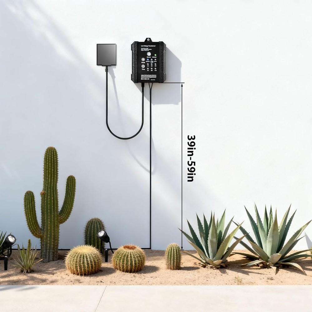 65W Low Voltage Landscape Transformer with Countdown Timer & Photocell Sensor