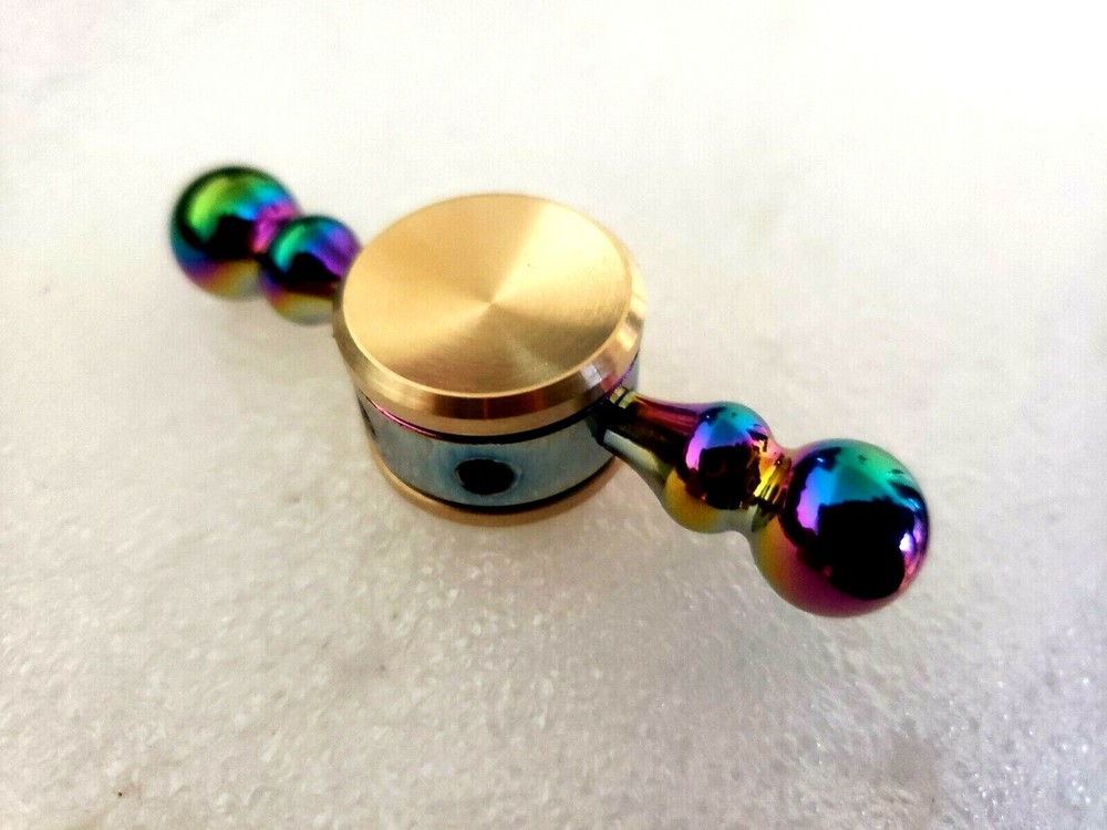Multi Color Solid Brass Fidget Spinner Toy Good Quality Removable Bearing ADHD