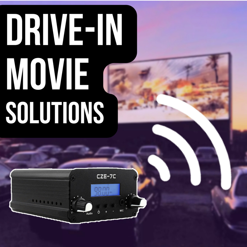 Fmuser part 15  fm transmitter for drive in movie theater radio transmitter 7W