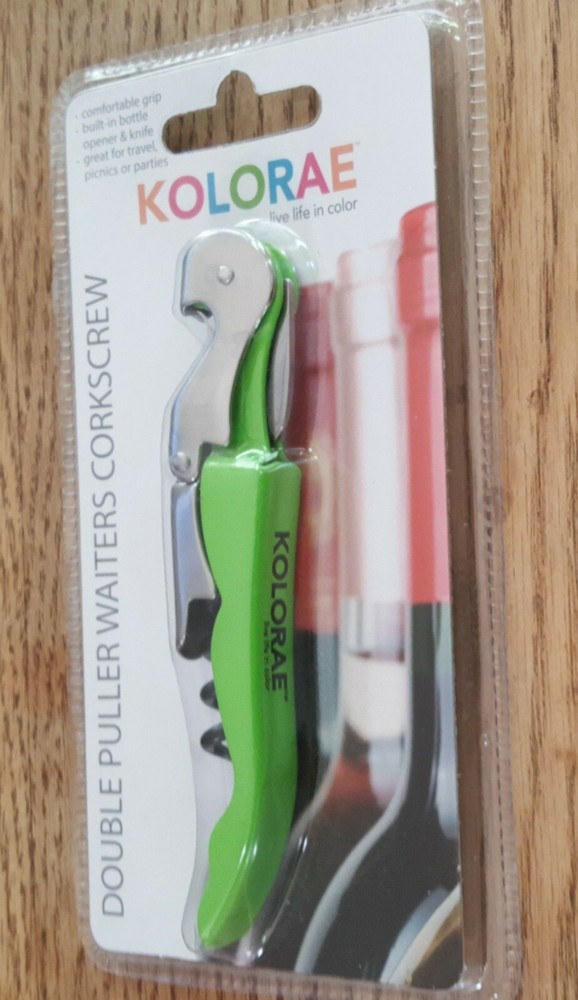 KOLORAE Corkscrew wine bottle opener GREEN