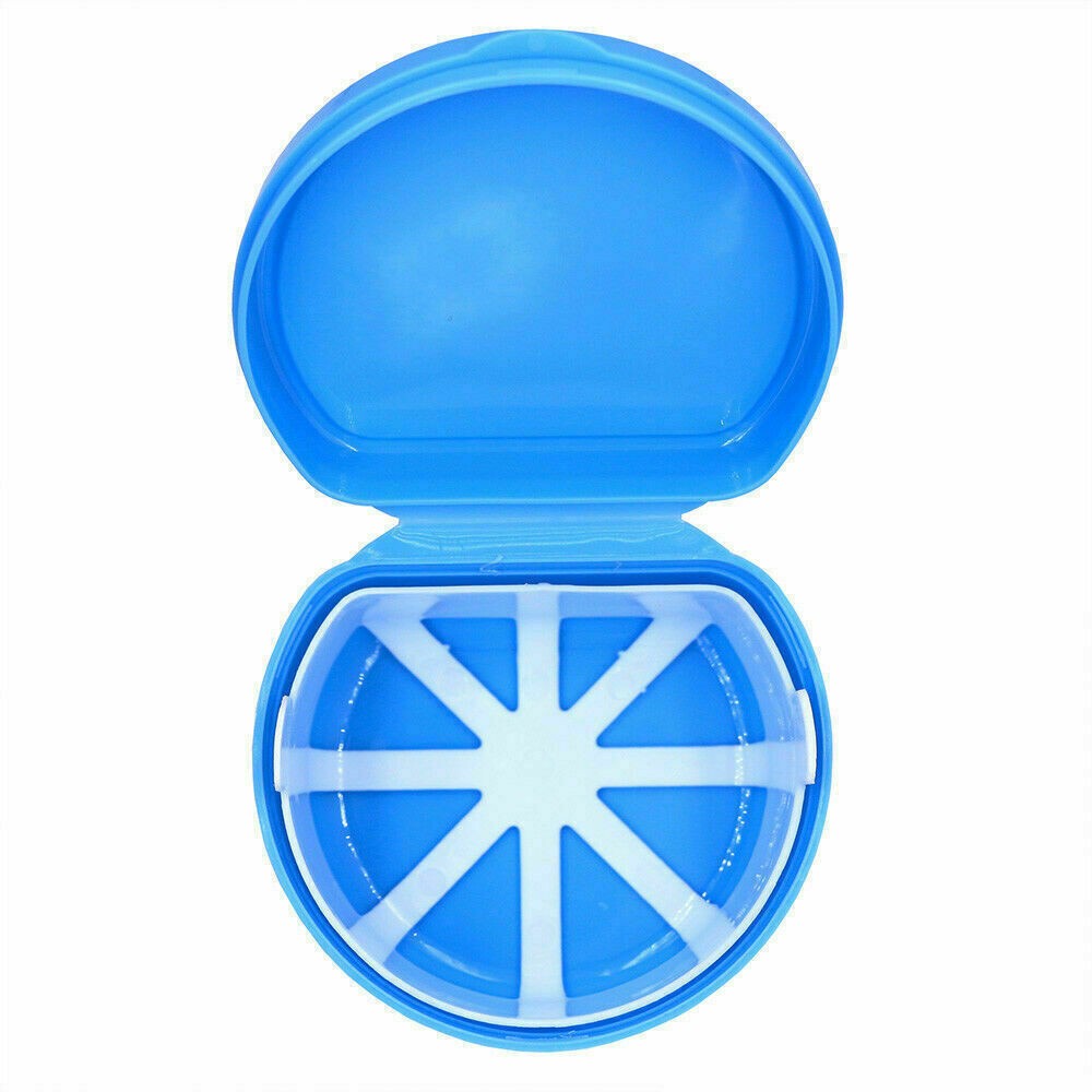 10PCS Denture Storage Box Dental False Teeth Case Container Mouthguard White