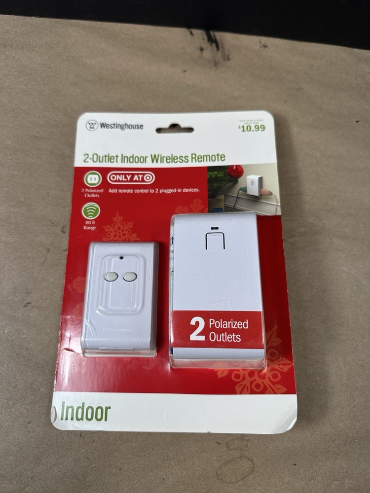 2 Outlet Indoor Wireless Remote Westinghouse 80 Ft Range T28068
