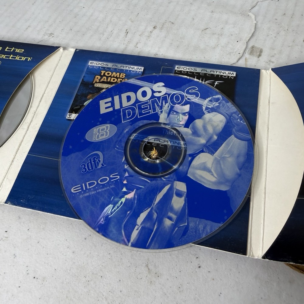 TOMB RAIDER Eidos Platinum Collection & Eidos Demos 2 DISCS Set As Pictured