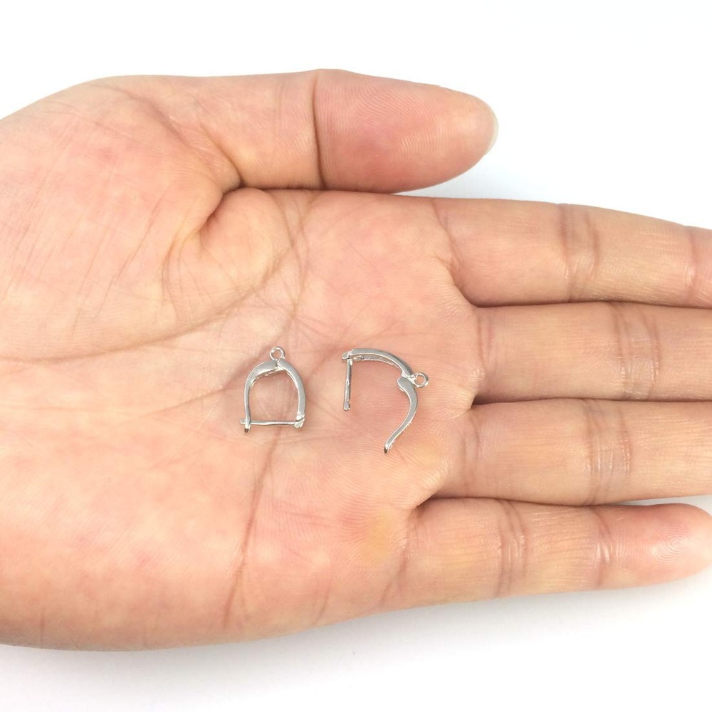 4pcs Authentic Sterling Silver Leverback Earring Hooks Strong Dangle Ear Wire...