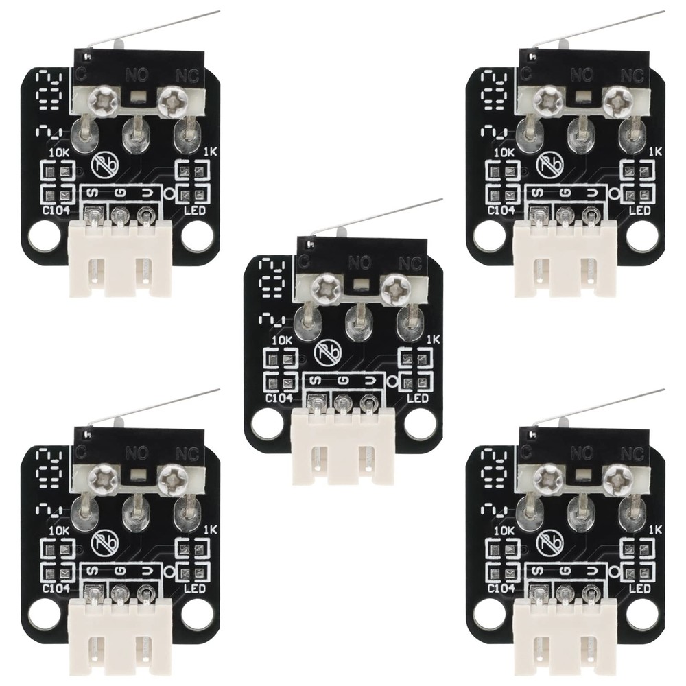 3D Printer Part End Stop Limit Switch，5 Pcs Micro Mechanical Switch 3 Pin Com...