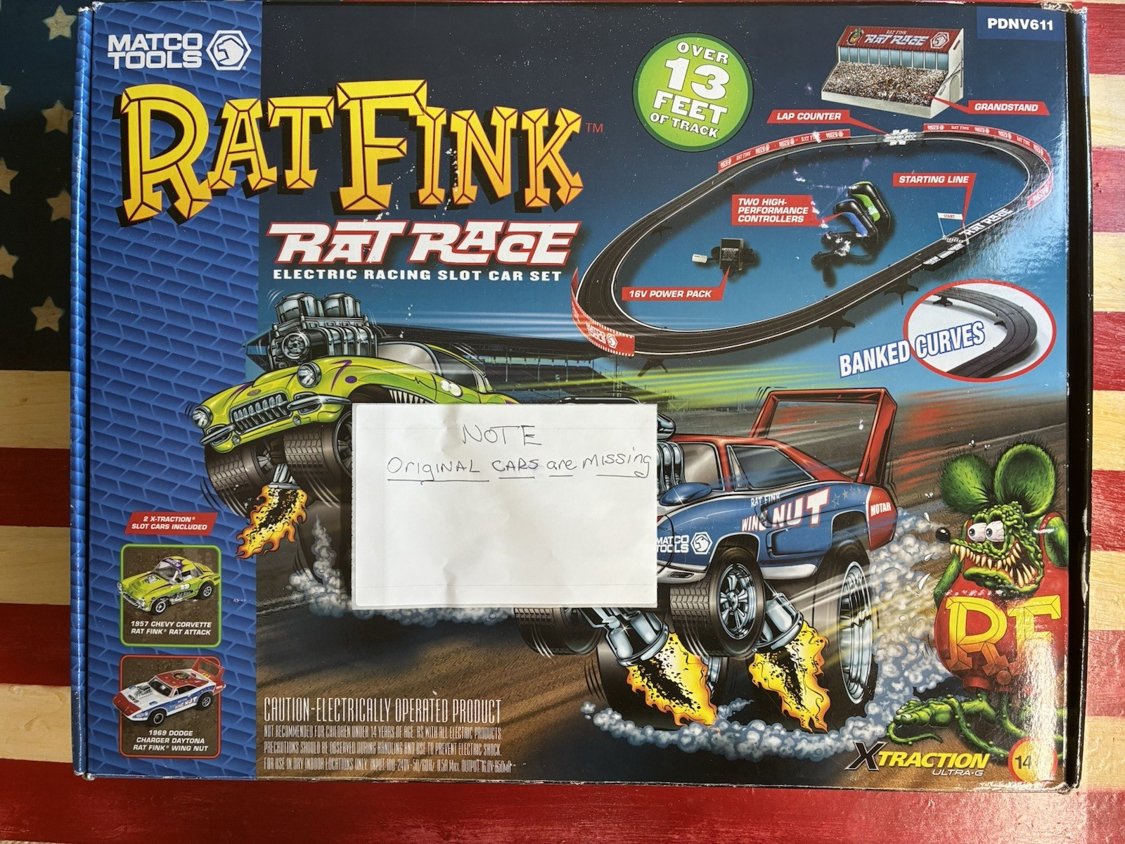 Auto World Rat Fink Racing Slot Race Set Scale 1:64*** NOTE CHECK DESCRIPTION***