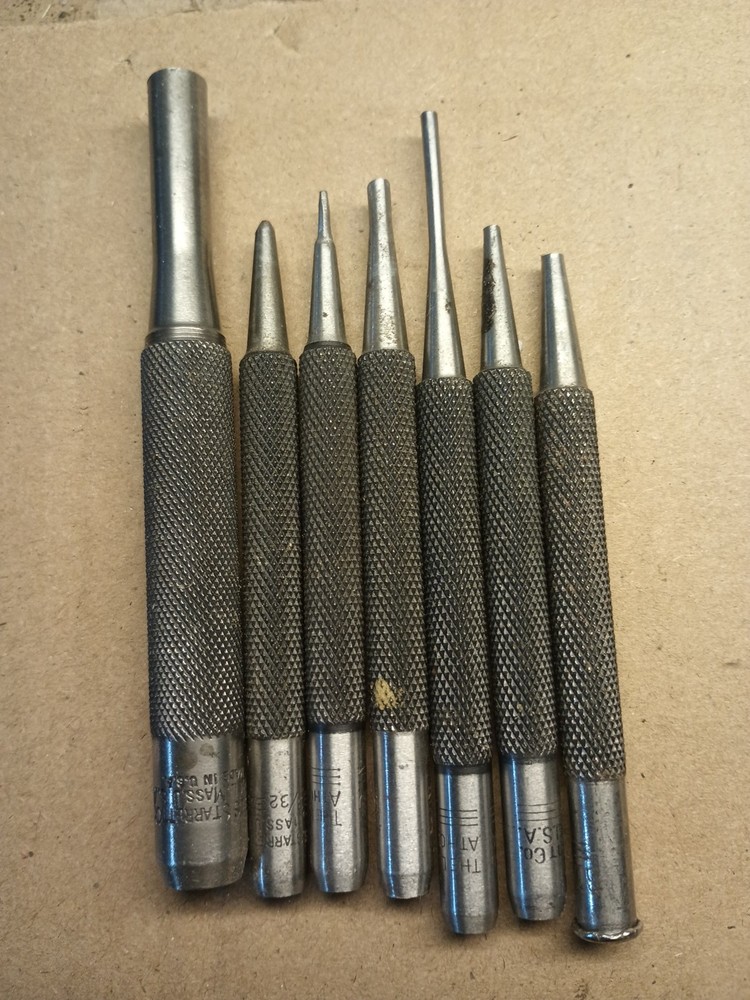 Starrett Various Pin Punches Set. Y