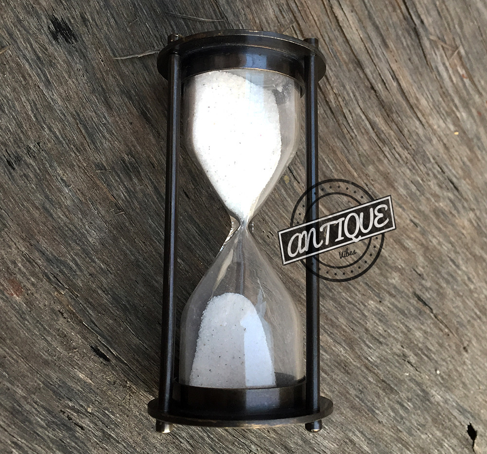 Vintage Mini Kitchen Task Timer SAND HOUR-GLASS nautical-sand-clock-timer A