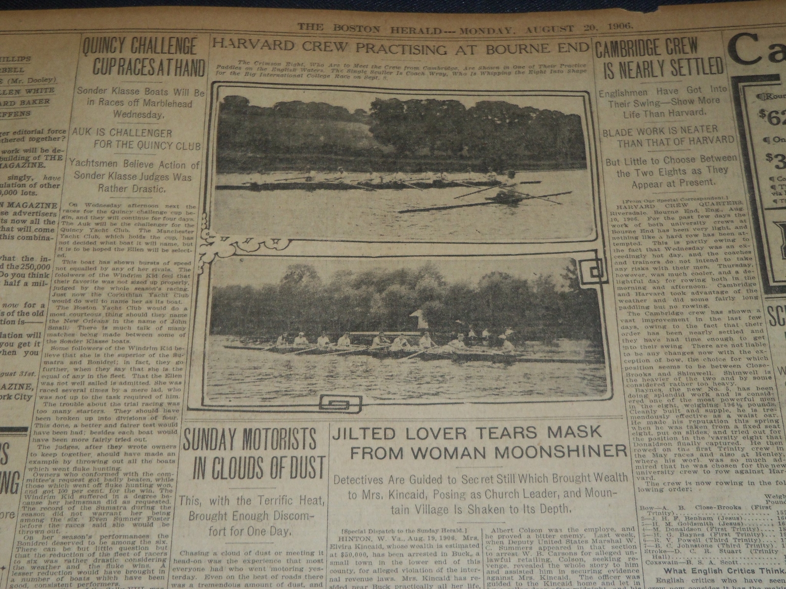 1906 AUG 20 THE BOSTON HERALD - VALPARAISO NOW FACES FAMINE PESTILENCE- BH 108