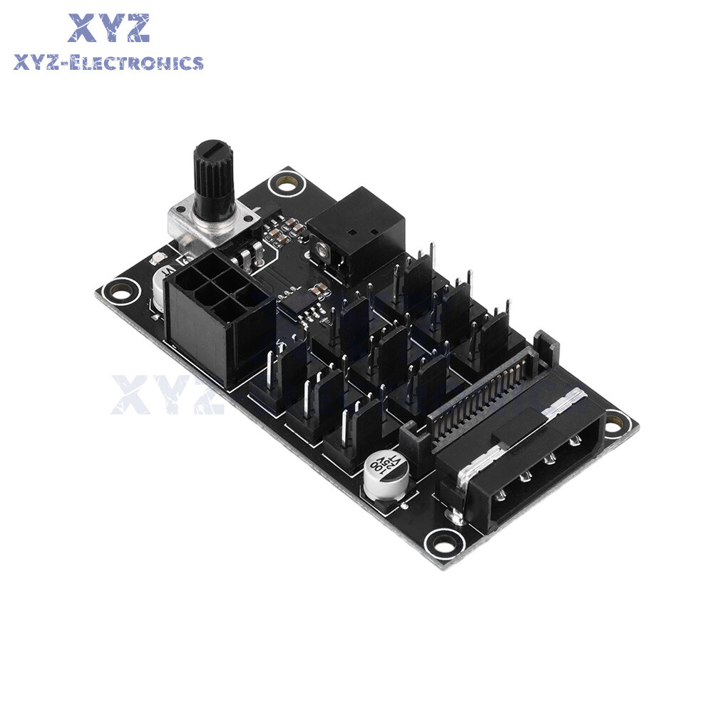 Computer Chassis PWM Violent Fan Speed Controller 9-Channel Fan Hub Controller