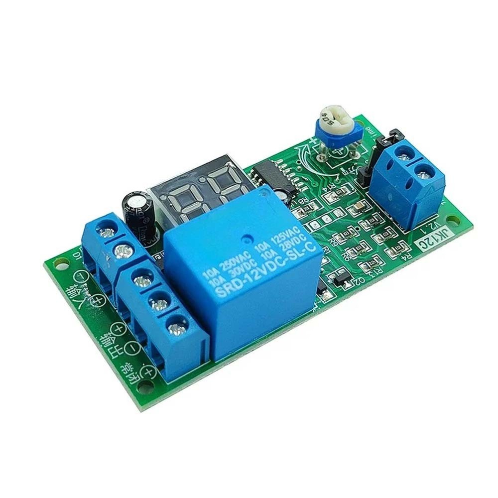 12V Digital Timing Relay Module with Adjustable 1-99 Seconds Minute Delay