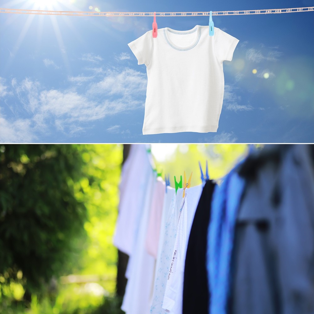 2pcs Windproof Clothesline 5M Plastic Non-Slip Clothes Drying Rope Green