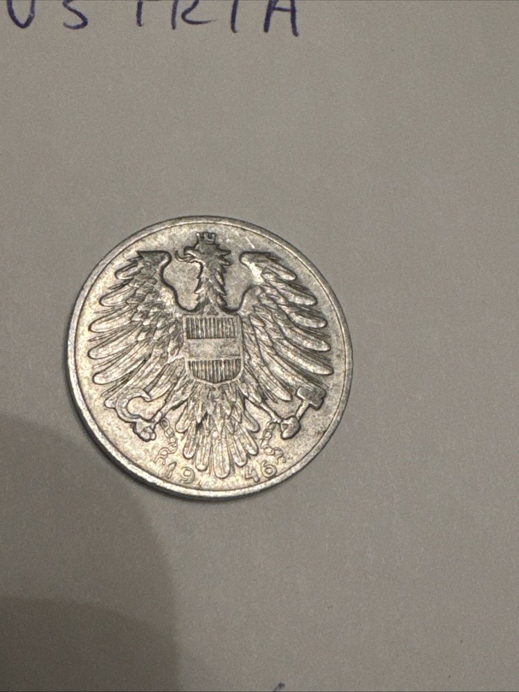 AUSTRIA COIN SCHILLING 1946 1 Schilling