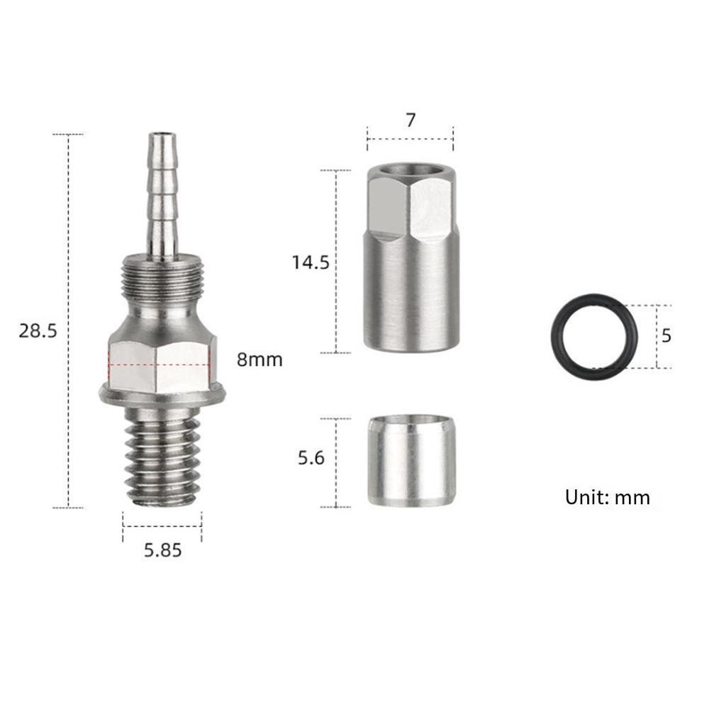 Brake Hose Olive Caliper Adapter Bicycle Maintenance Installation Friendly