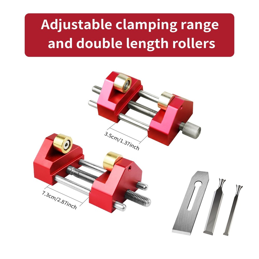 Wood Chisel Honing Guide System – Roller Sharpening Kit for Precise Angle Contro